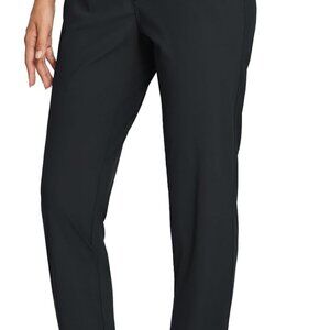 Womens Travel Pants Lightweight Stretch with Zipper Pockets Petite Ankle Dressy